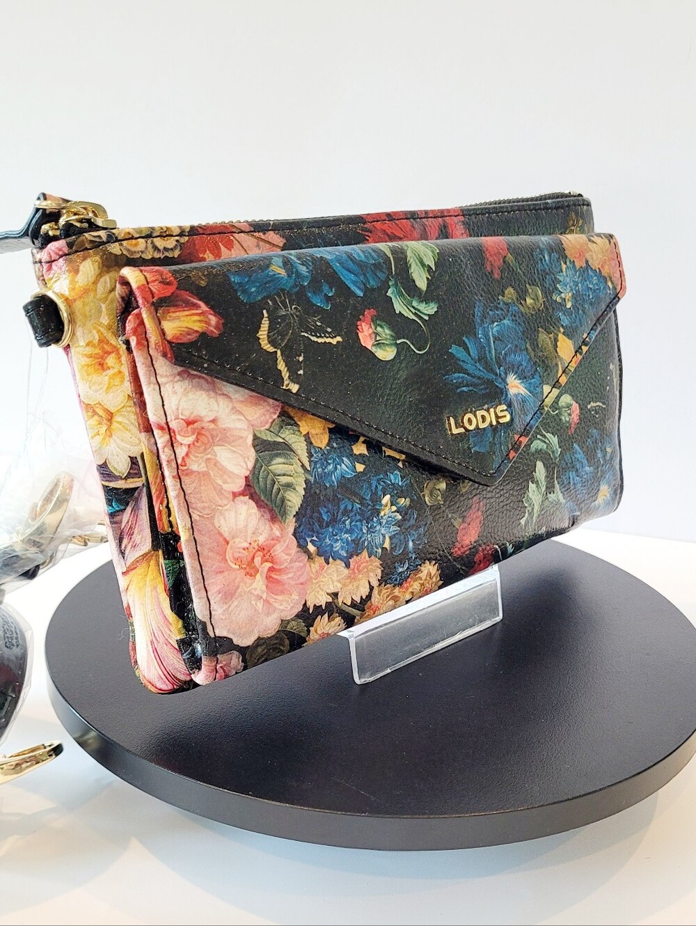 LODIS Floral Crossbody Wallet NWOT
